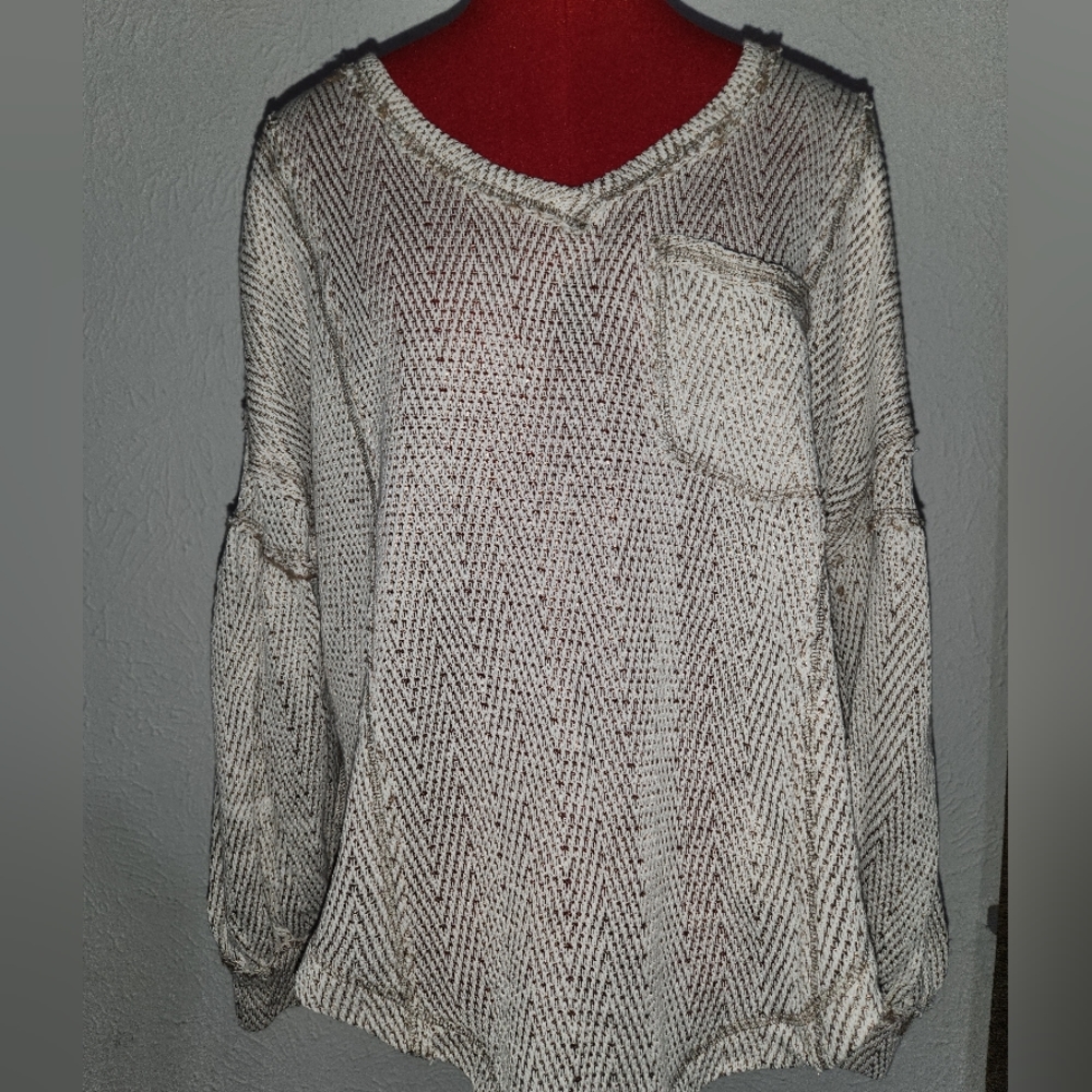 Free People Hacci knit top